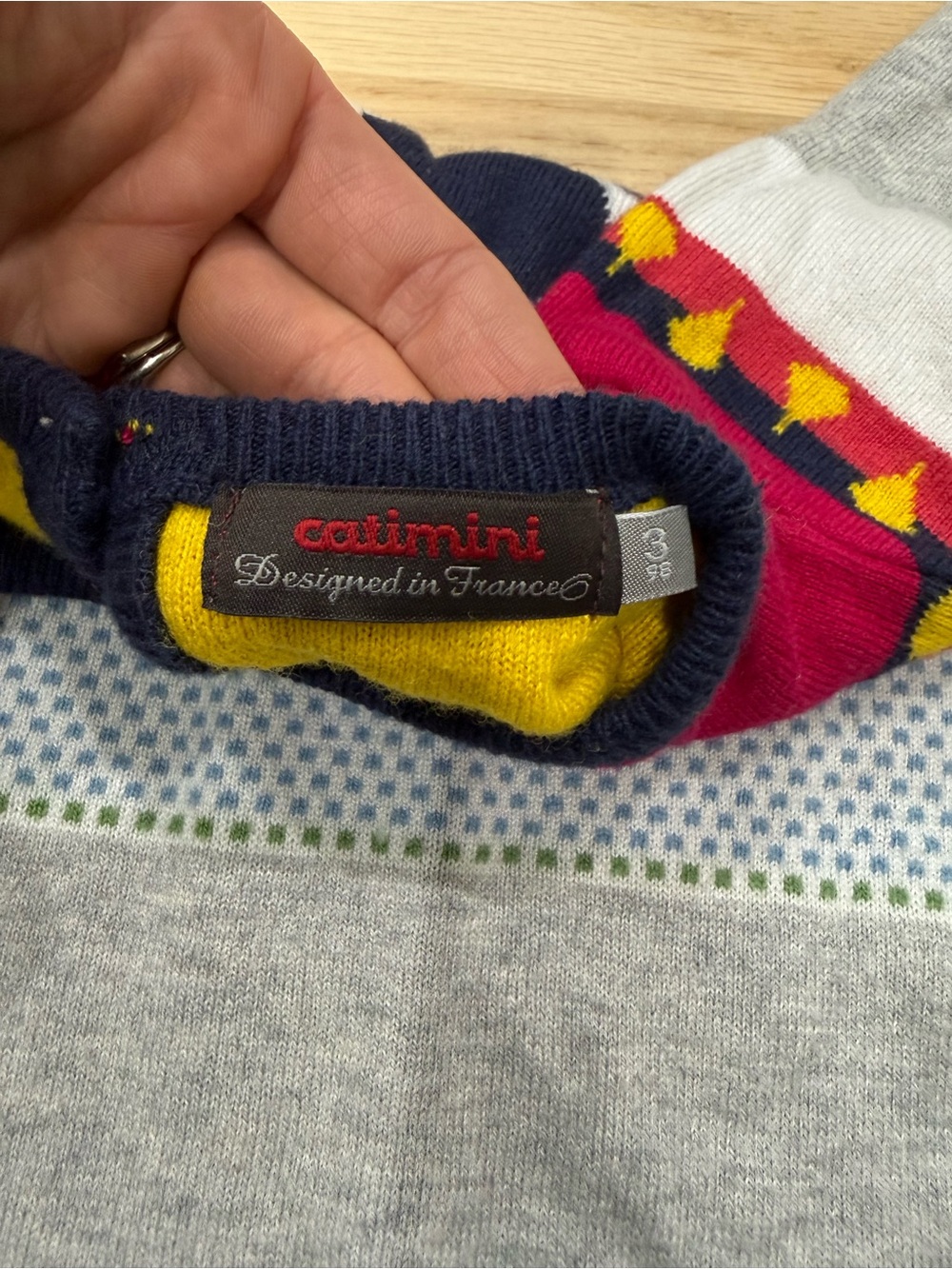 Catimini Girls 3T Sweater Dress - Picture 2 of 6